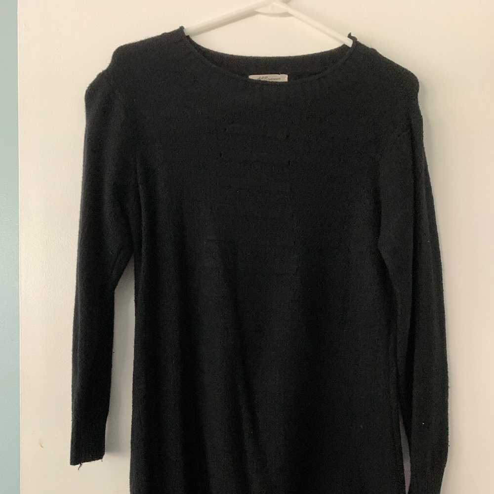 Long black sweater